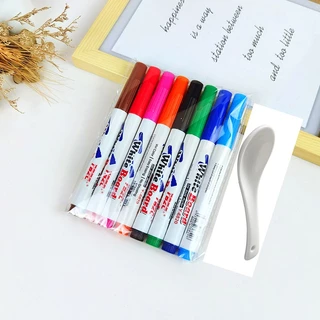 ปากกามาร์กเกอร์ ของเล่นวาดรูป วาดภาพระบายสีน้ํา 8/12 สี ลอยน้ําได้ เมจิก หลากสี