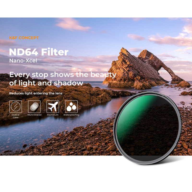 K&F Nano-X ND64 (6 Stop FIX ND) Filter ประกันศูนย์ไทย 2 ปี