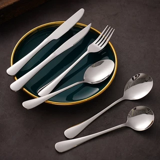 ShopAt.Two[ST-1] ช้อน ส้อม มีด ช้อนสแตนเลสเกรดอาหาร SUS410