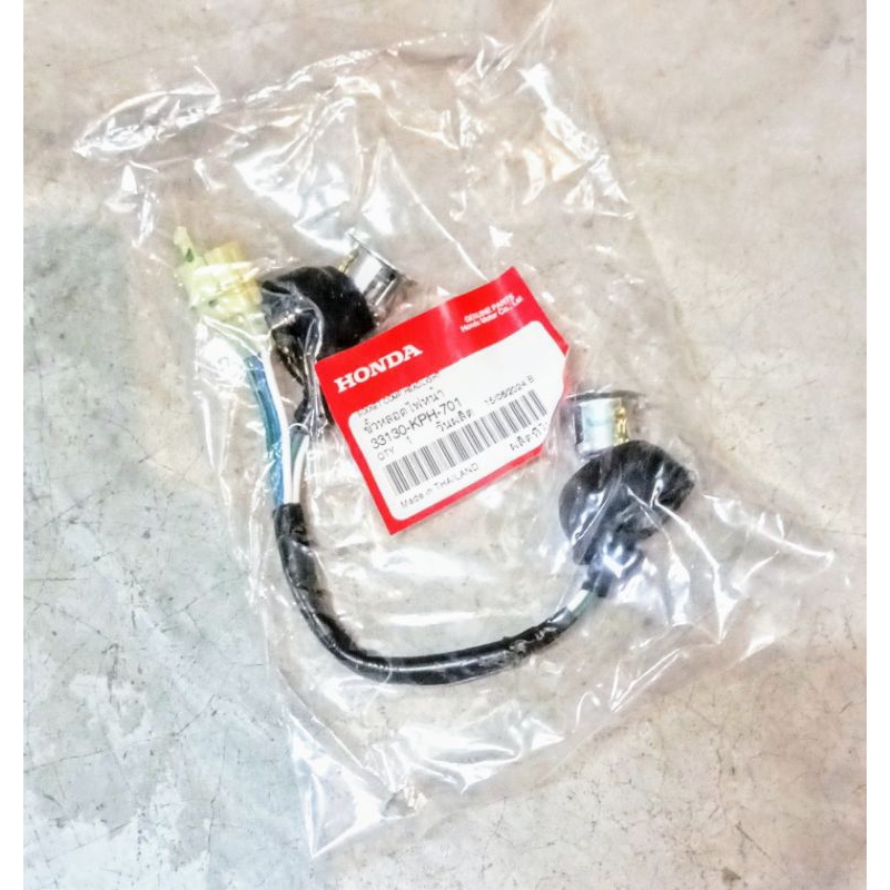 ขั้วหลอดไฟหน้า / ขั้วไฟหน้า WAVE 125i ไฟเลี้ยวบังลม อะไหล่แท้ศูนย์ (33130-KPH-701)