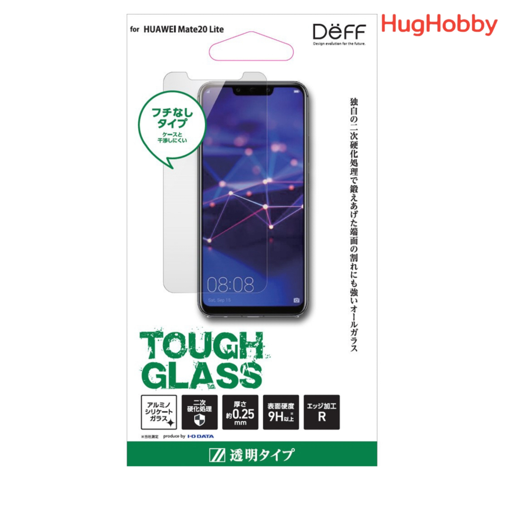 [ของใหม่] ฟิล์มกระจก Huawei Mate 20 Lite แบบโปร่งใส | IO DATA Tough Glass BKS-MATE20LG2F