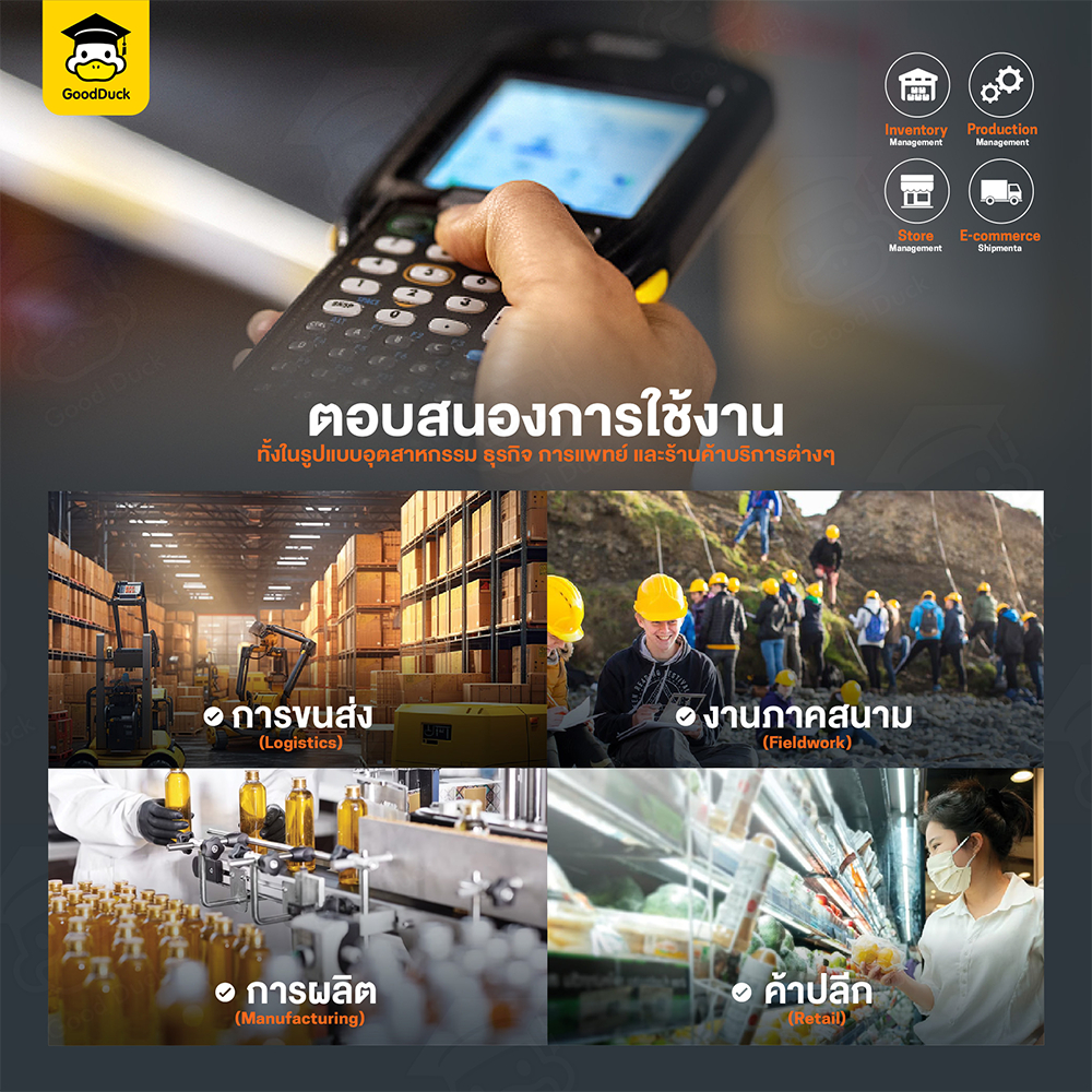 เครื่องนับสินค้าคงคลัง PDA IT68 Android 4G เครื่องสแกนบาร์โค้ด รองรับ1D/2D นับสต็อก สแกนเนอร์พกพา