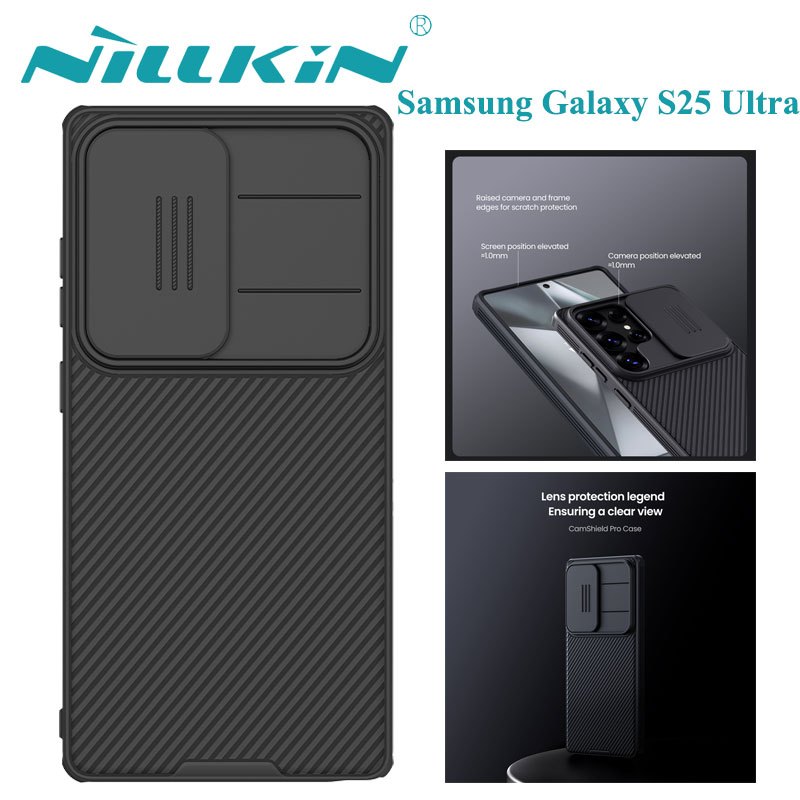 Nillkin เคส เคสโทรศัพท์ Samsung Galaxy S25 Ultra Case Slide Camera Protection Shockproof Back Cover s25ultra casing