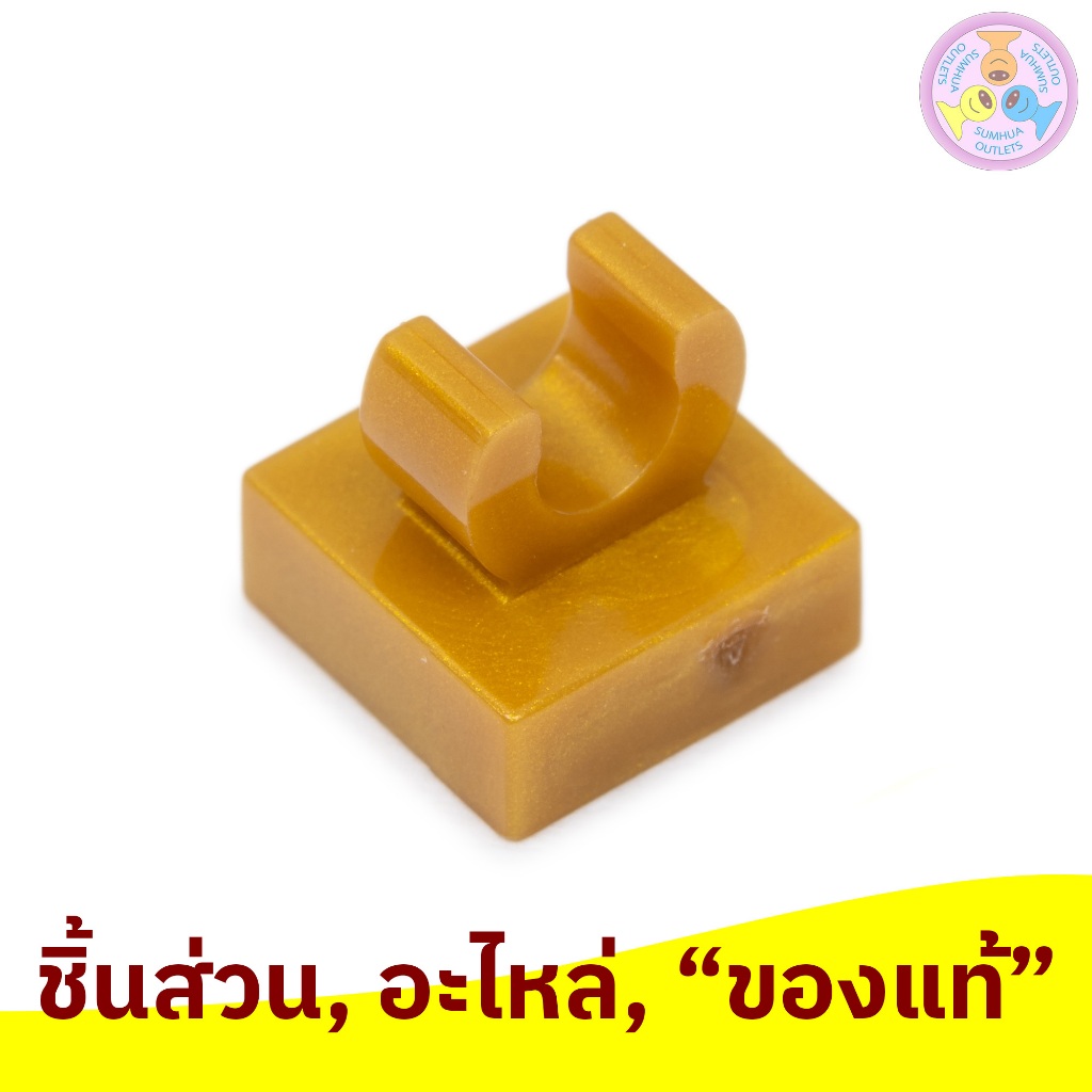 ชิ้นส่วน อะไหล่ เลโก้ Lego Part No. 15712 Tile Modified 1 x 1 with Open O Clip, 1 ชิ้น