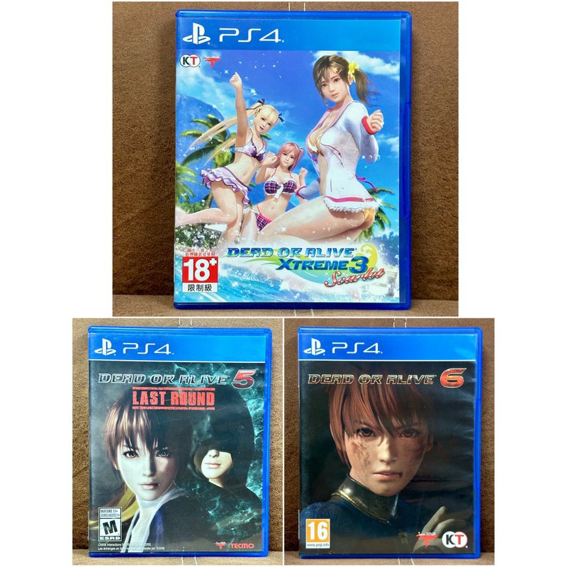 [Ps4] Dead or Alive Xtreme 3 / Dead or Alive 5 / Dead or Alive 6 [เล่นได้4คน][มือ2]