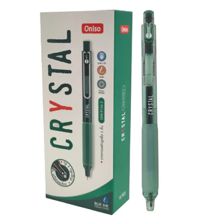 Oniso ปากกาเจล 0.38 รุ่น CRYSTAL ONI-9134 ขนาด 0.38 มม. หมึกน้ำเงิน เปลี่ยนไส้ได้ (ราคาต่อ 1 ด้าม)