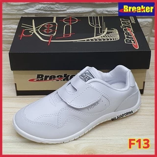 Breaker F12 / F13 / FN01 / FN02 รองเท้าพละติดเทป เบรคเกอร์ ไซส์ 31-41 พร้อมบิลเบิกโรงเรียน