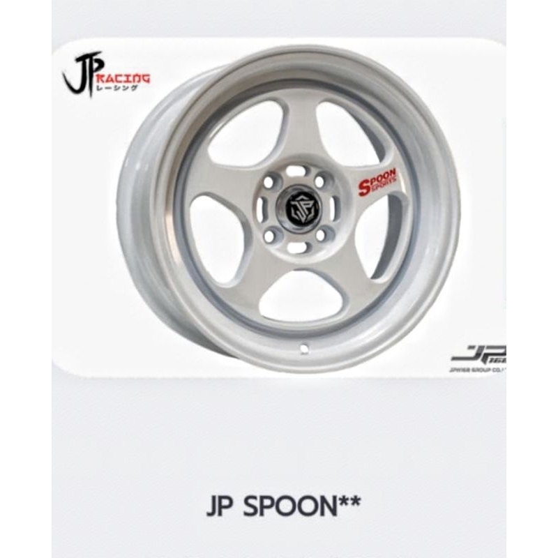 ล้อ JP SPOON 15x7 ET+30 PCD 4รู100 (งานJP Racing ประกัน 1 ปี)