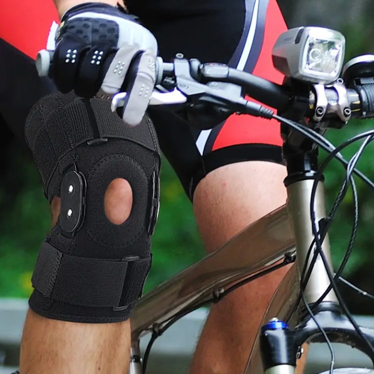 สนับเข่า บานพับ มืออาชีพ รองรับทางการแพทย์ พร้อมตัวกันโคลง แบบสองด้าน ถอดออกได้ เพื่อความเจ็บปวดเข่า โรคข้ออักเสบ ข้ออัก - รูปที่ 2