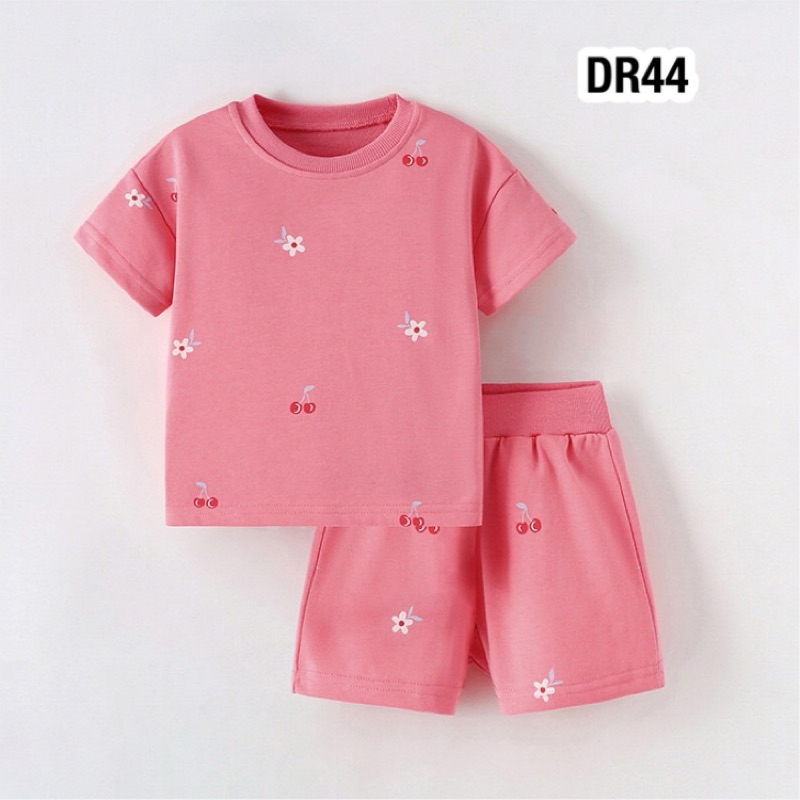 💥💥พร้อมส่งจากไทย💥💥 ชุดเซ็ต ชุดเสื้อยืด+กางเกงขาสั้น DR44 ลายน่ารัก ผ้านิ่ม แบรนด์ Malwee