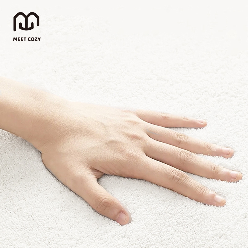 MEET COZY พรมแคชเมียร์เลียนแบบ ขนนิ่ม พรมปูพื้นห้อง carpet living room #1 DB-Grey#2 - รูปที่ 4