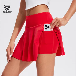 Cosleaf Skirt กระโปรงสปอร์ตเอวสูง Lyarc Fabric ผ้ายืด แห้งไว มีซับใน มีกระเป๋าใส่ของด้านหลัง ใส่ได้ทั้งแฟชั่นและกีฬา