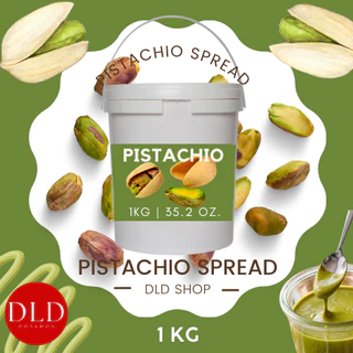 เนยถั่วพิตาชิโอ Pistachio ยกถัง 1 kg พรีเมี่ยม สำหรับทำช็อกโกแลตดูไบคูนาฟ่า