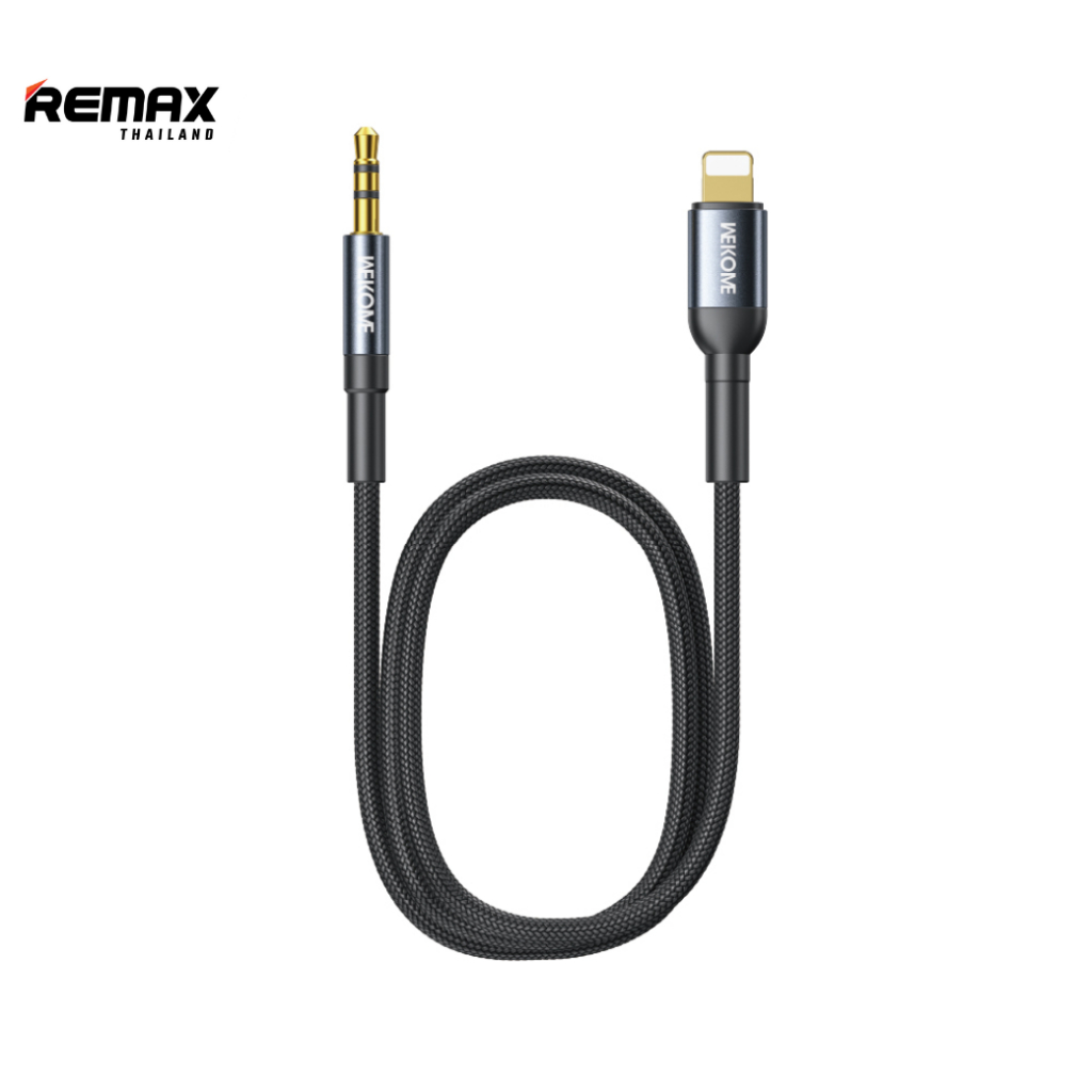 Wekome Audio Cable WDC-196 / WDC-197 - สายแปลงสัญญาณ Type-C to AUX 3.5 mm. / L to AUX 3.5 mm. ยาว 1.2 เมตร