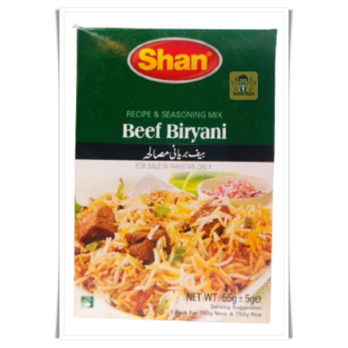 เครื่องเทศข้าวหมกเนื้อ (Beef Biryani Masala) – Shan (55 กรัม / Grams)