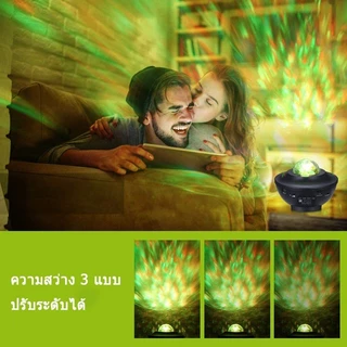 VNICE โคมไฟดาว ไฟตกแต่งห้องนอน โคมไฟดาว Night Light โคมไฟโปรเจคเตอร์ พร้อมลำโพงบลูทูธ ไฟแต่งห้อง sky projector