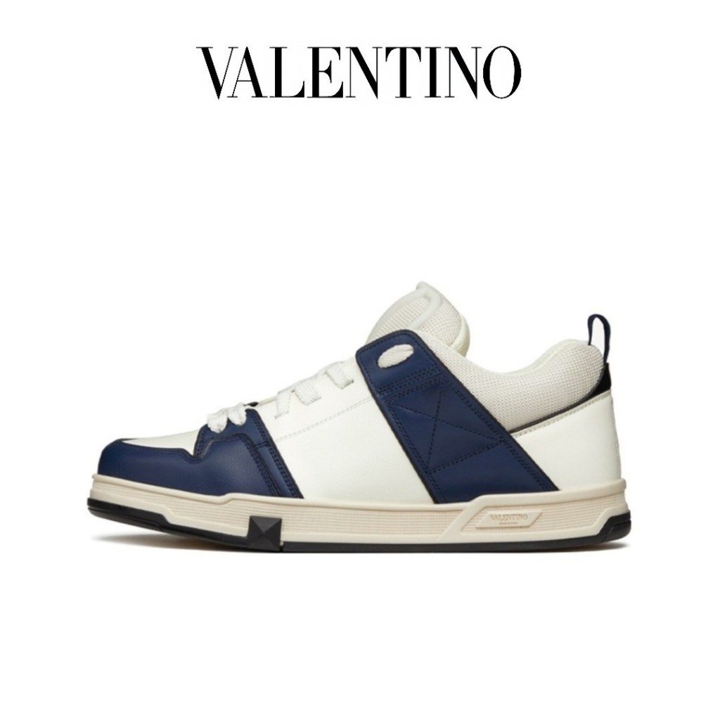 Valentino Open รองเท้าลำลองโลว์ท็อปสำหรับผู้ชายและผู้หญิงรองเท้าผ้าใบแฟชั่น