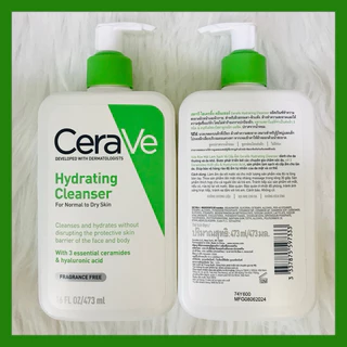 🔥ส่งทันทีได้‼️ของแท้ 100% ฉลากไทย ใหม่สุดๆ🔥CERAVE Hydrating Cleanser เซราวี ไฮเดรติ้ง คลีนเซอร์
