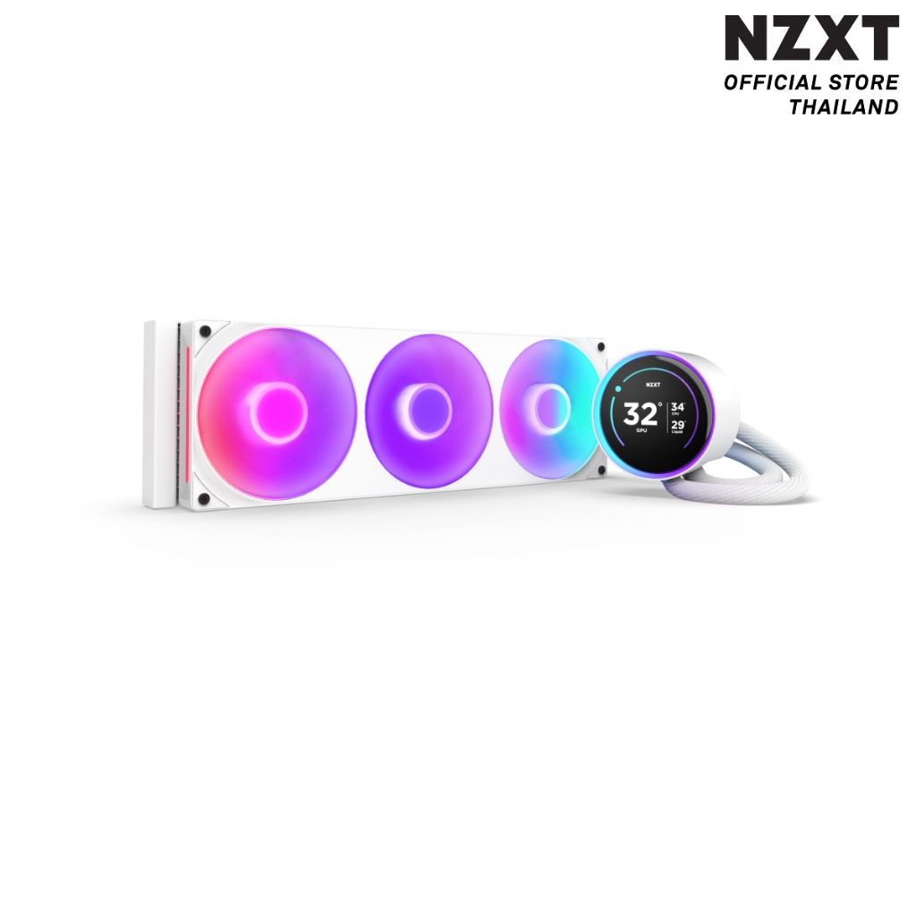 NZXT KRAKEN ELITE 360 RGB WHITE - V2 : RL-KR36E-W2