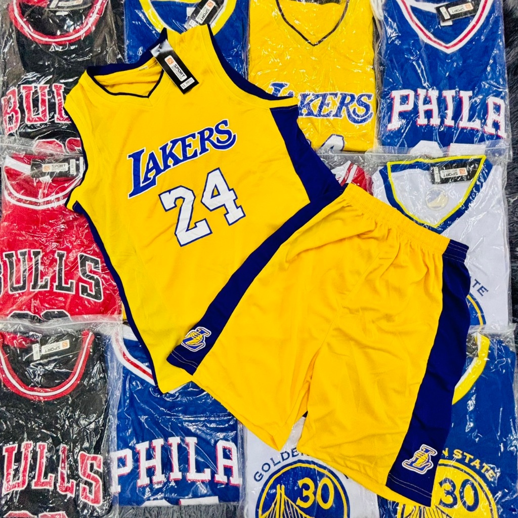 เสื้อกีฬา เสื้อบาสเกตบอล NBA Jersey - Lakers, GS, Bulls, Phila