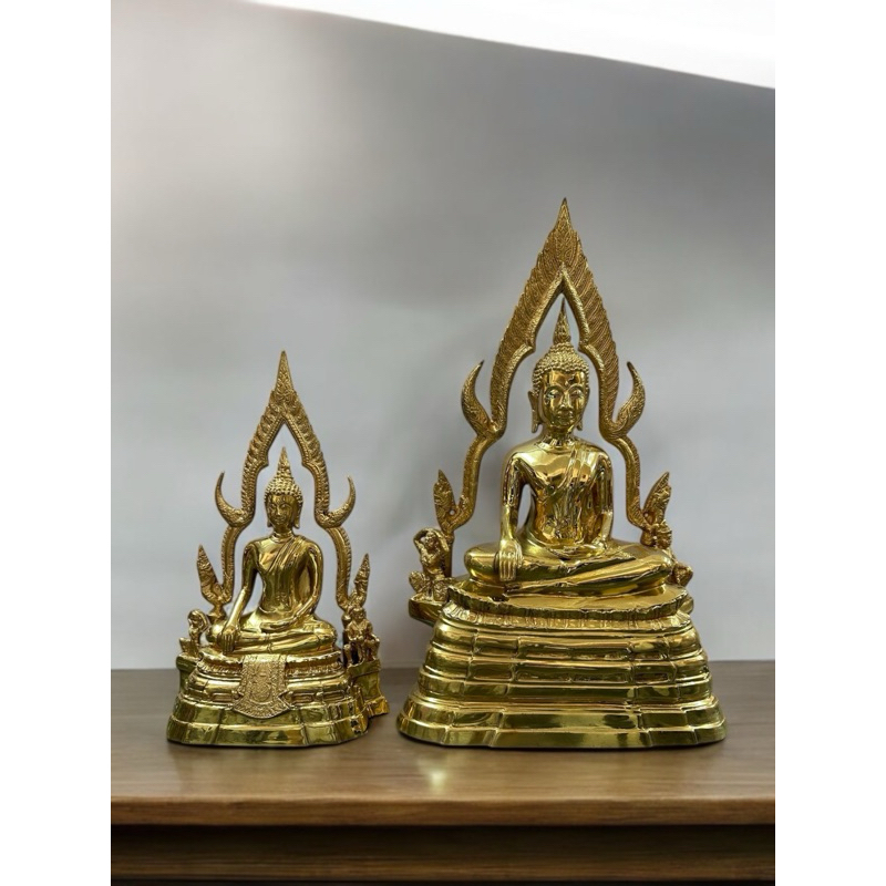 พระพุทธชินราช หน้าตัก5 และ 7นิ้ว เนื้อทองเหลือง ภ
