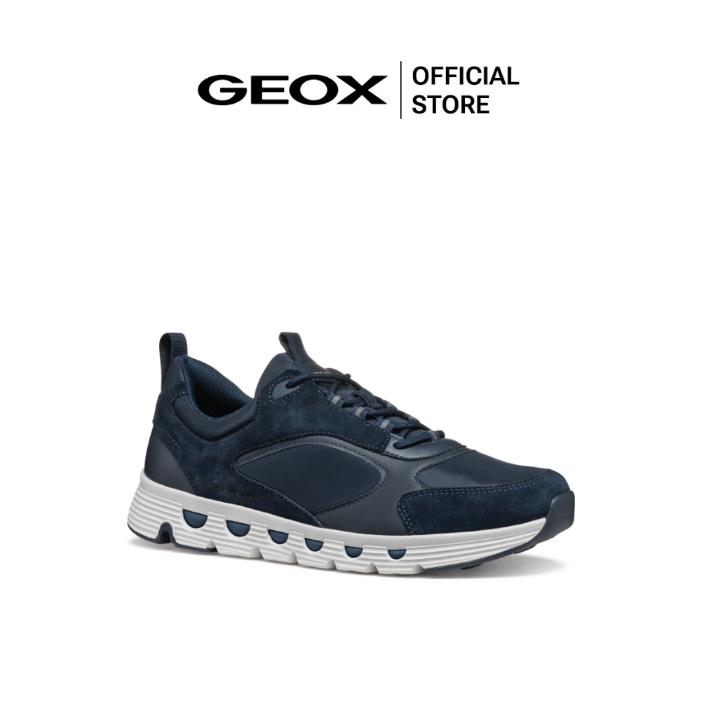 GEOX รองเท้าผ้าใบผู้ชาย รุ่น U SPHERICA ECUB-4 - NAVY SS25 (U46HRAC4002M_S5BLXX)