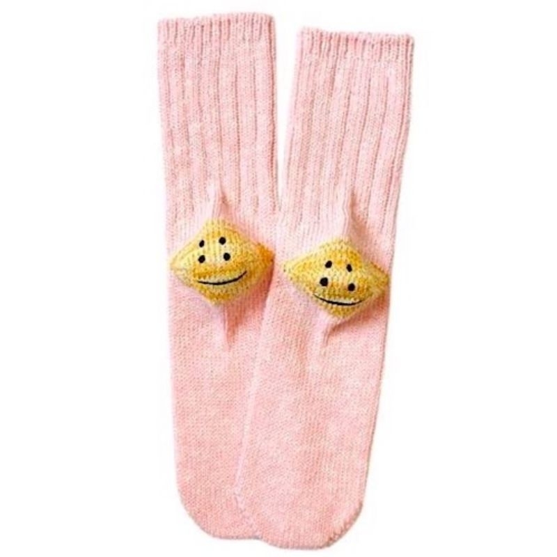 NEW !!!KAPITAL RAINBOWY HAPPY HEEL SOCKS