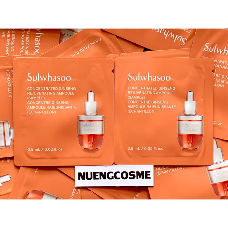 🧡(Ampoule บำรุงผิวหน้า)(ขนาดซองล่ะ 0.8ml) Concentrated ginseng rejuvenating ampoule