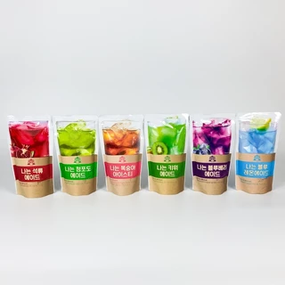 Fruit Ice Ade 230ml เครื่องดื่มเกาหลี น้ำผลไม้เกาหลีแบบซอง น้ำถุงเกาหลี น้ำซองเกาหลี กาแฟเกาหลีซอง