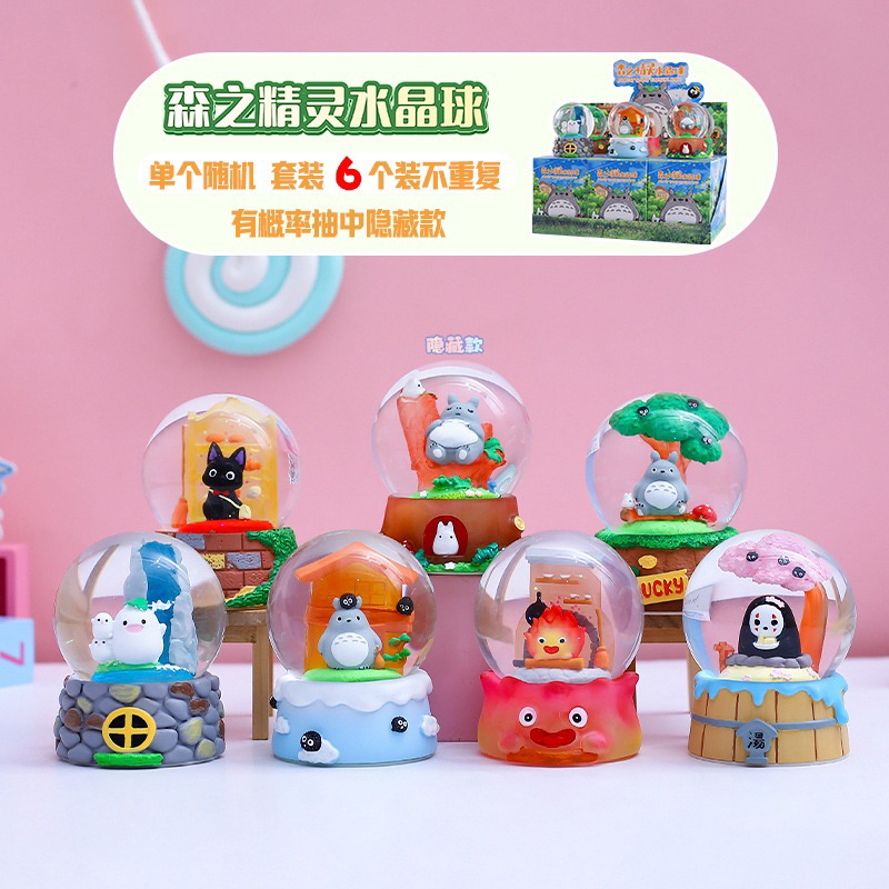 โมเดล : Snow ball Totoro Miyaziki (มีไฟสีรุ้ง เปิด-ปิด ได้)