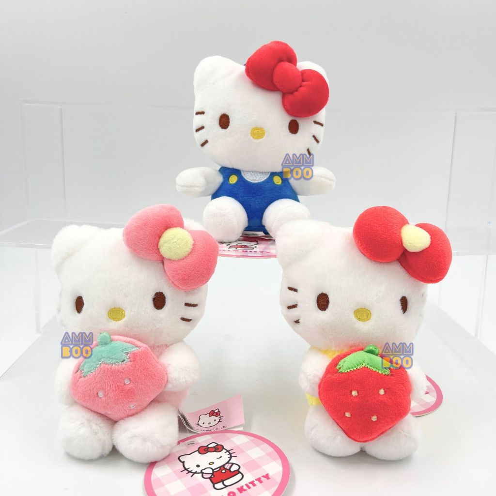 พวงกุญแจตุ๊กตาซานริโอ้ Miniso X Hello Kitty (Hello Kitty Sitting Plush Doll) สินค้าพร้อมส่ง