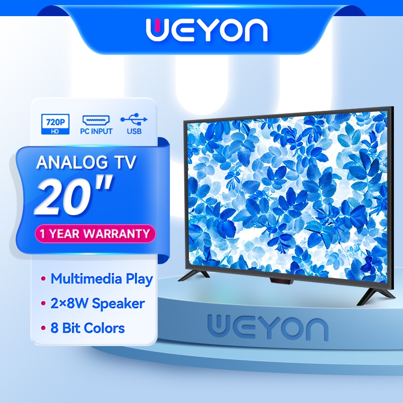 WEYON ทีวี 20 นิ้ว HD โทรทัศน์  LED ราคาถูก คุณภาพสูง รับประกันหนึ่งปี