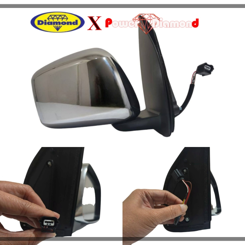 กระจกไฟฟ้า  3 สาย NISSAN FRONTIER NAVARA ปี 2007 - 2012 นิสสัน ฟรอนเทียร์ นาวาร่า นาวารา  กระจก  กระจกรถ กระจกมองข้าง