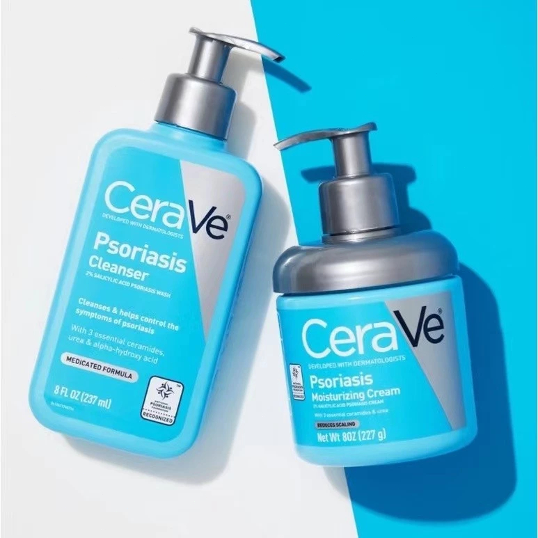 CeraVe Cleanser สำหรับคนที่ผิวเป็นสะเก็ดเงิน ใช้ตอนอาบน้ำพร้อมกับควบคู่กับครีม Psoriasis โรงงานขายต