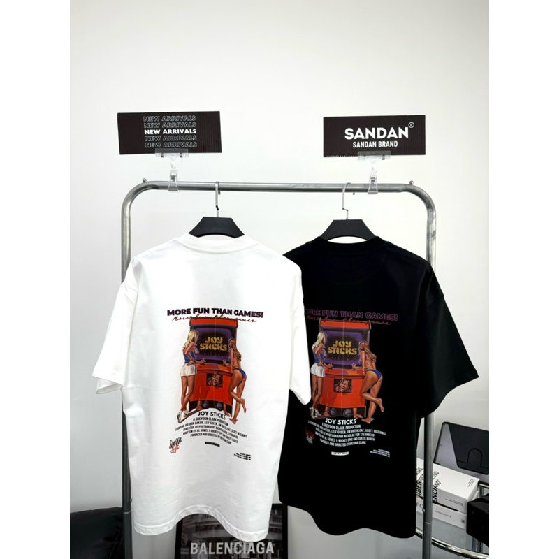 Sandan Oversize T-Shirt Cotton100/% arcade machine