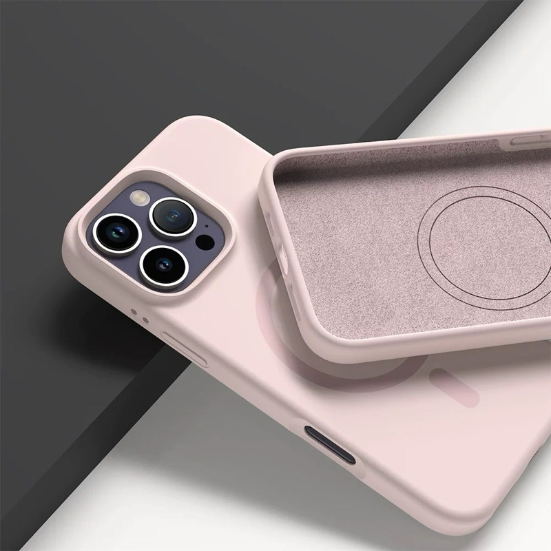 Silicone Case Magnetic เคสซิลิโคนนิ่มบุกำมะหยี่ รูปที่ 4