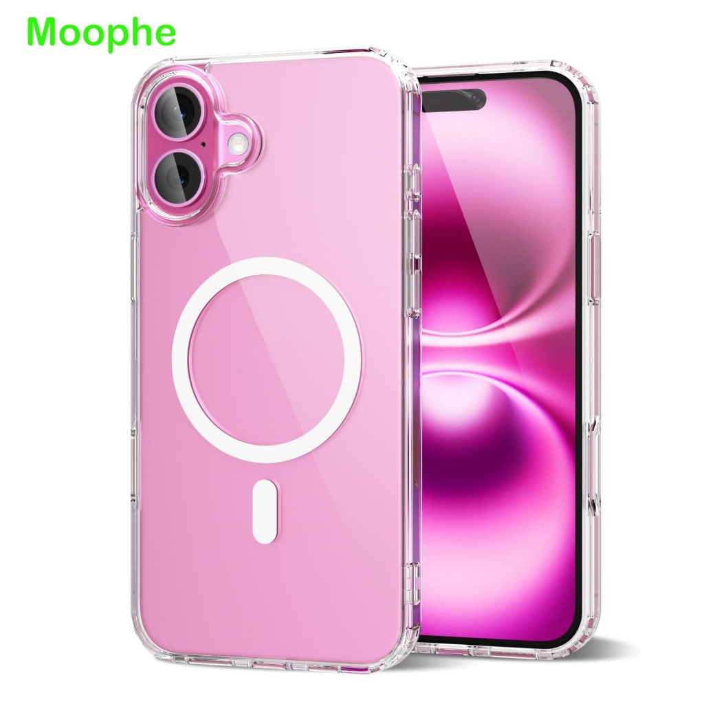 Moophe เคสชาร์จไร้สาย iPhone 16 / 16 Plus เคสไอโฟน16 เคสแบบใส ขอบนิ่ม เคสกันกระแทก Magnetic Case iPh
