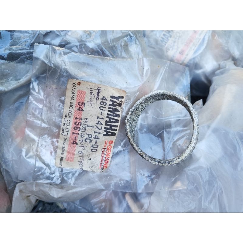 (แท้ศูนย์)46U-14714-00 ประเก็นท่อกลาง Belle 100, Belle R,Y111,, Mate Alfa,Y100ท่อยก สามารถใช้แทนรหัส 3XA-14714-00ได้