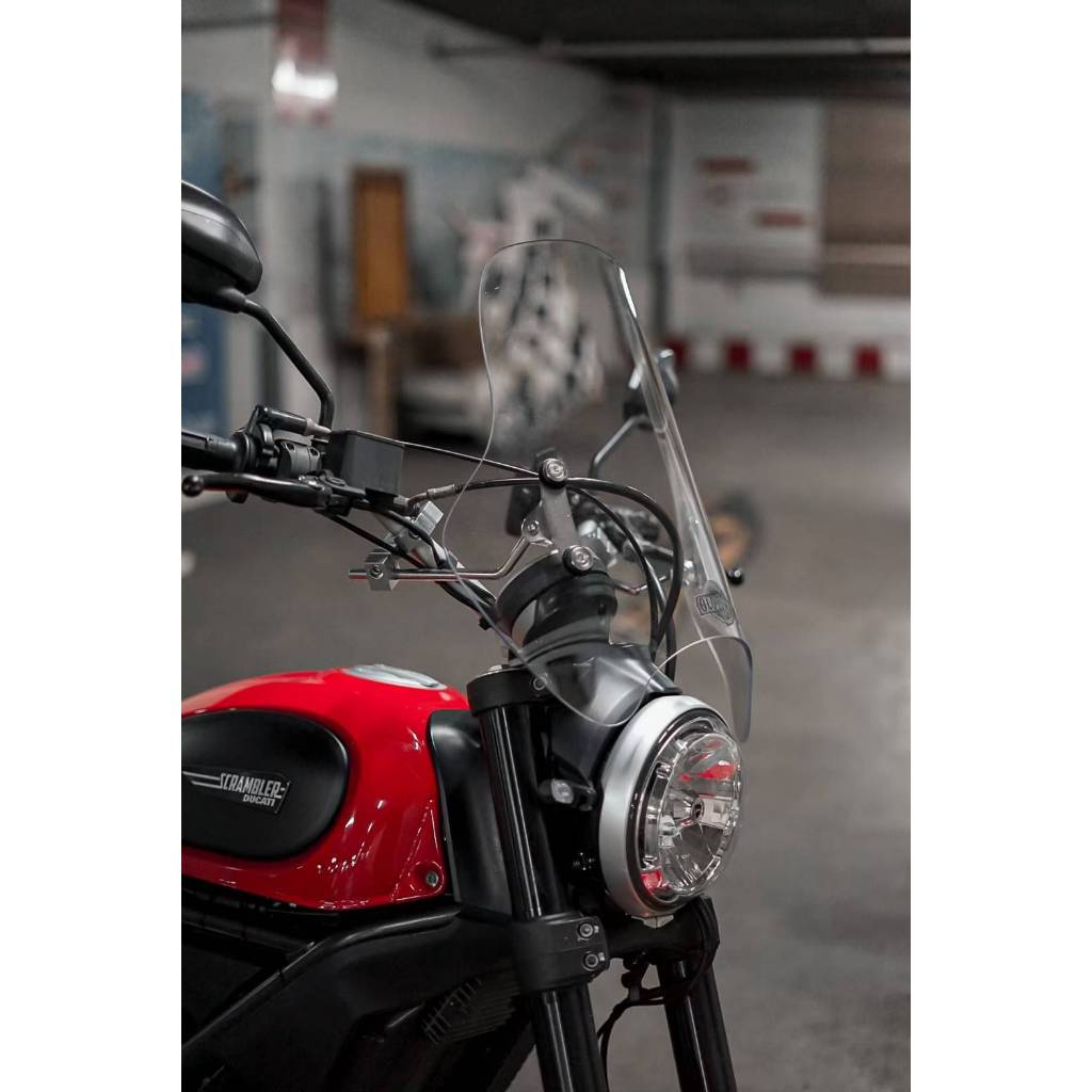 ชิวมอเตอร์ไซส์ ชิวมอไซค์ ชิวทรงสูง ชิวรถทัวริ่ง ชิวบังลม ชิวบังลมDucati Scrambler 400 800 1100 แบรนด