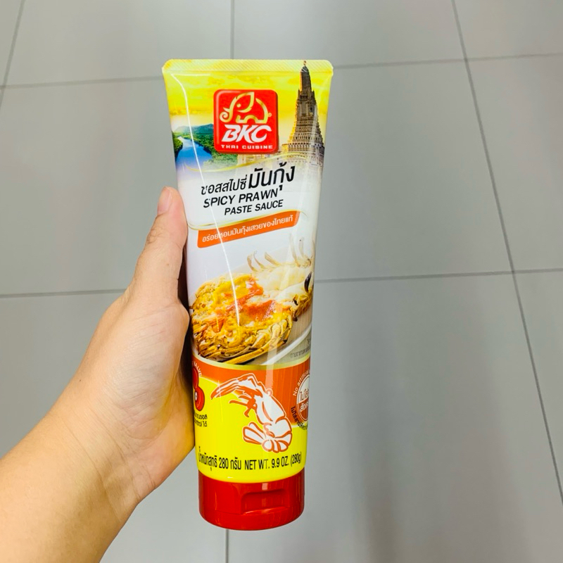ซอส สไปซี่ มันกุ้ง Spicy Prawn paste sauce ตรา BKC บีเคซี Thai Cuisine 280g dipping ซอสจิ้ม ซอสปรุงร