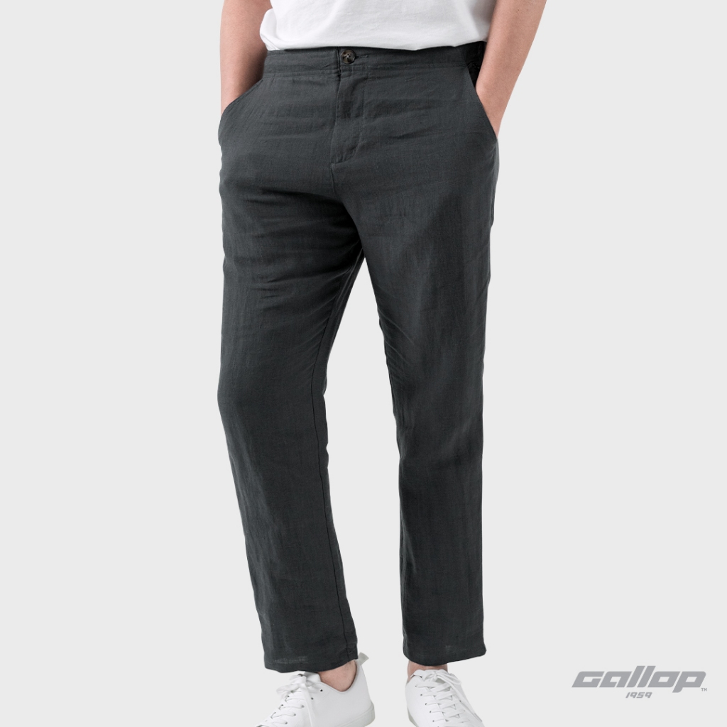 GALLOP : Men’s Wear LINEN PANTS กางเกงขายาวผ้าลินิน รุ่น GL9012 โทนสีคลาสสิค / ราคาปรกติ 2590.-