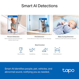 TP-LINK TAPO C230 คมชัดเป็นพิเศษความละเอียด (3K 5MP) เทคโนโลยี AI-ของแท้ 2 ปี