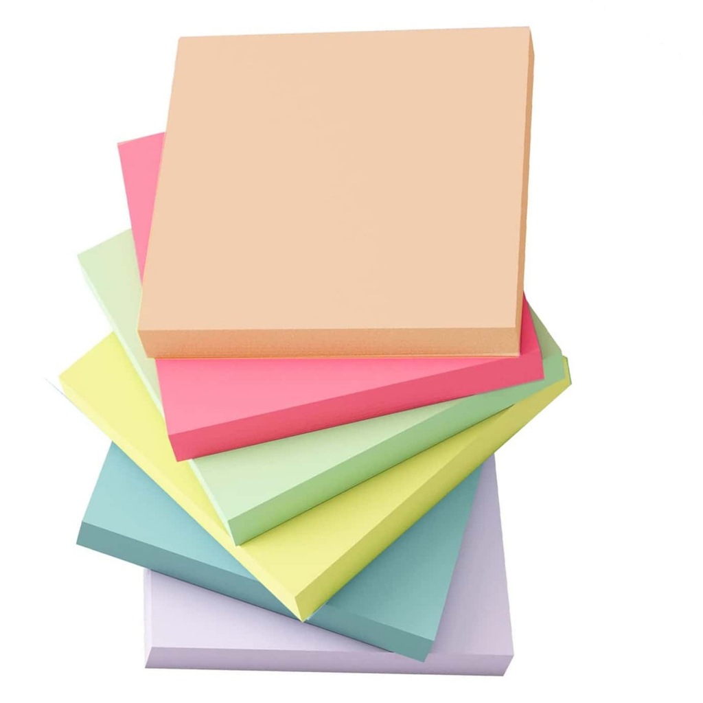 Sticky Notes มากถึง 300-600 แผ่น กระดาษโน้ตหลากสีสันอเนกประสงค์ - รูปที่ 6