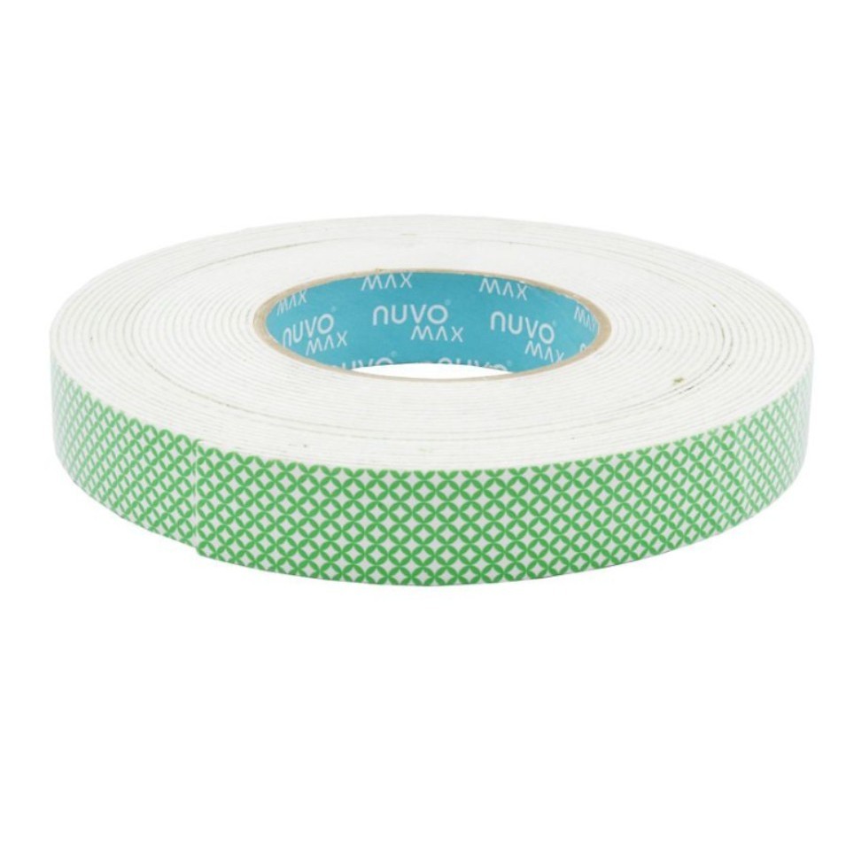 เทปโฟม 2 หน้า Nuvo Max 24mm x 7y (6.3m) กาวเทปสองหน้า อุปกรณ์สำหรับปะติด