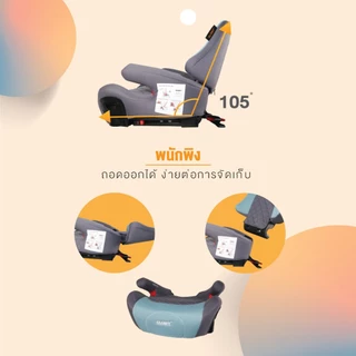 GLOWY คาร์ซีท รุ่น Travel Kids Fix Booster Seatสำหรับเด็ก