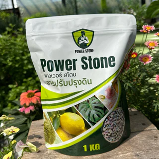 Power Stone แร่ธาตุรวมบริสุทธิ์จากธรรมชาติ แก้ใบเหลือง พืชขาดสารอาหาร