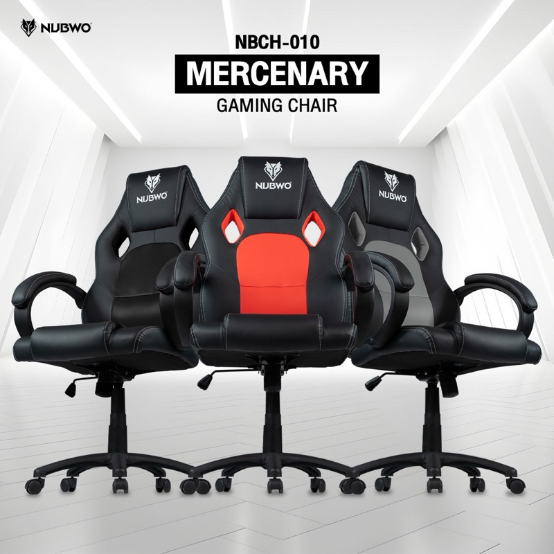 [ของพร้อมส่ง/ส่งไว‼️]NUBWO CH-010 Gaming Chair เก้าอี้เกมมิ่ง พนักพิง+เบาะกว้าง นั่งทำงานสบาย รับประกันช่วงล่าง 1 ปี