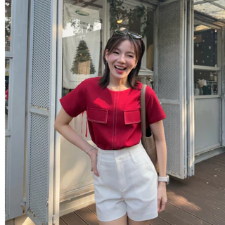 a&oB เสื้อ line blouse (ขนาดxs-xl)* * ระวังสินค้าเลียนเเบบ การออกเเบบเเละลิขสิทธิ์ brand a&oB