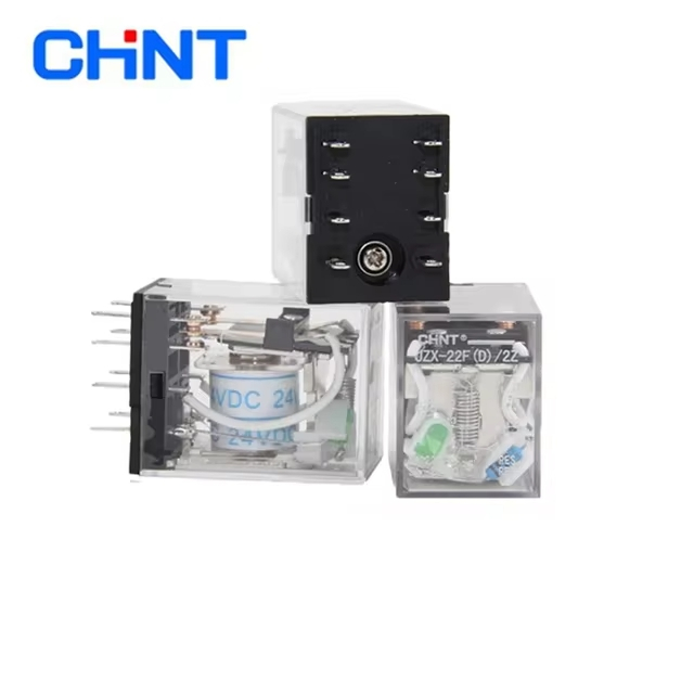 JZX-22F(D) Relay รีเลย์ 8ขา 14 ขา 12V 24V 48V 110V 220V 380V (JZX-22F(D)/2Z 8Pin , JZX-22F(D)/4Z 14P