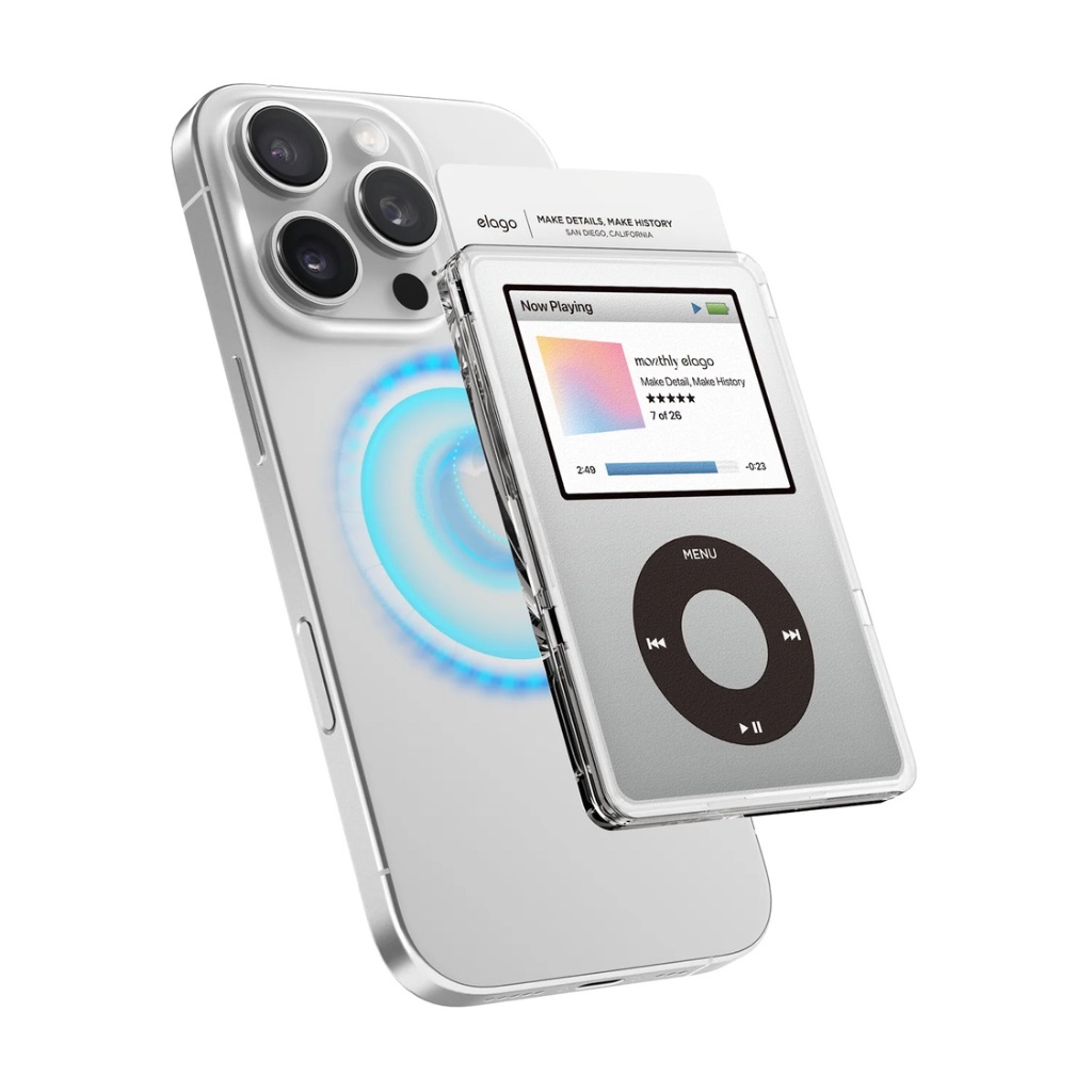 elago MagSafe Wallet Pocket Card Clear - iPod กระเป๋าใส่การ์ดติดแม่เหล็ก MagSafe (สินค้าพร้อมส่ง)